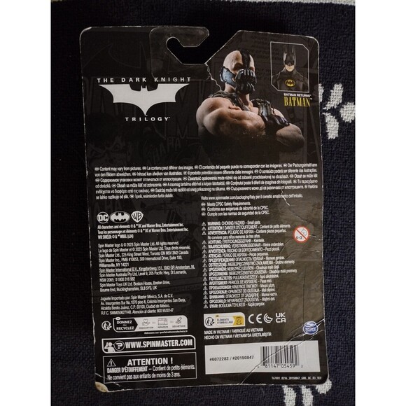 DC Batman Dark Knight Trilogy Bane Spin Master 85 Years 3.75” Figure NEW - Picture 6 of 8